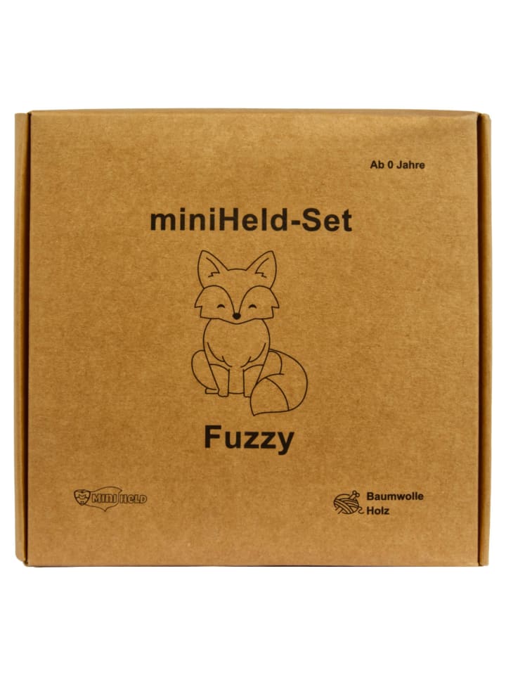 miniHeld Handgestrickter Fuchs Fuzzy Set Babyrassel Holz Baumwolle 15 cm 0 Monate günstig kaufen onesize