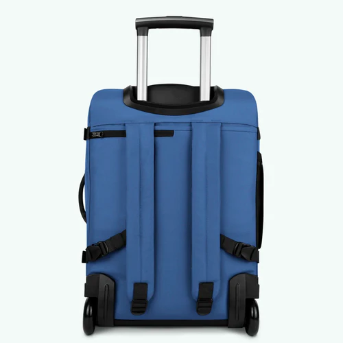Shiraz small blue 2-wheel soft suitcase