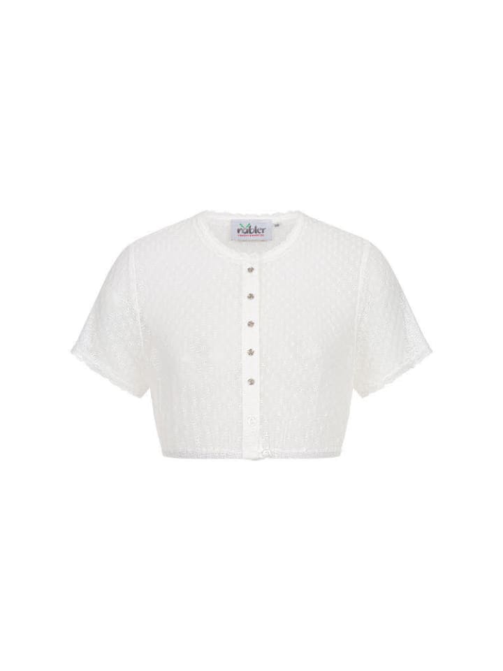 Nübler Dirndlbluse kurzarm Doris in Creme günstig kaufen