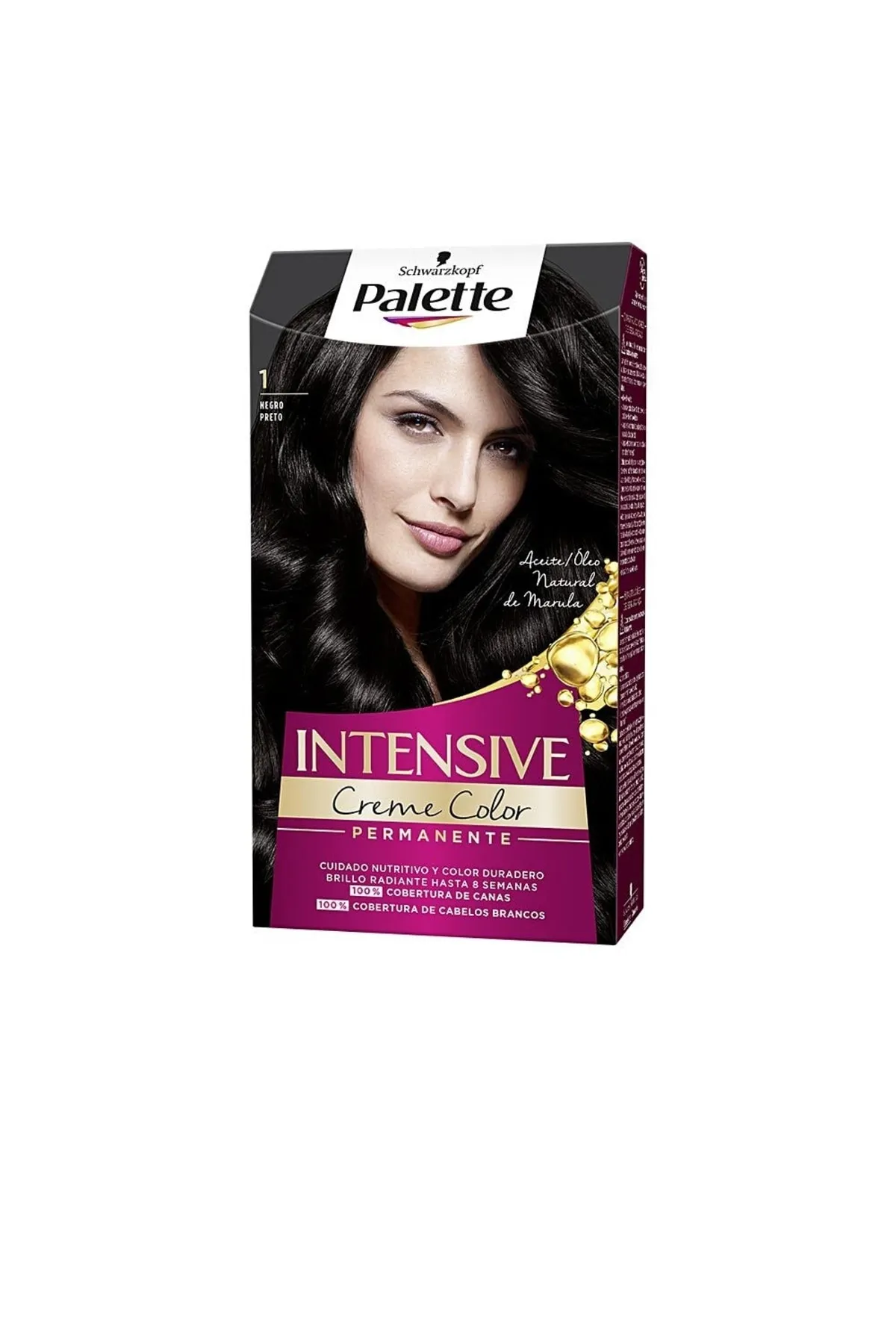 Palette  Haarfarben - Schwarz - Flüssigkeit