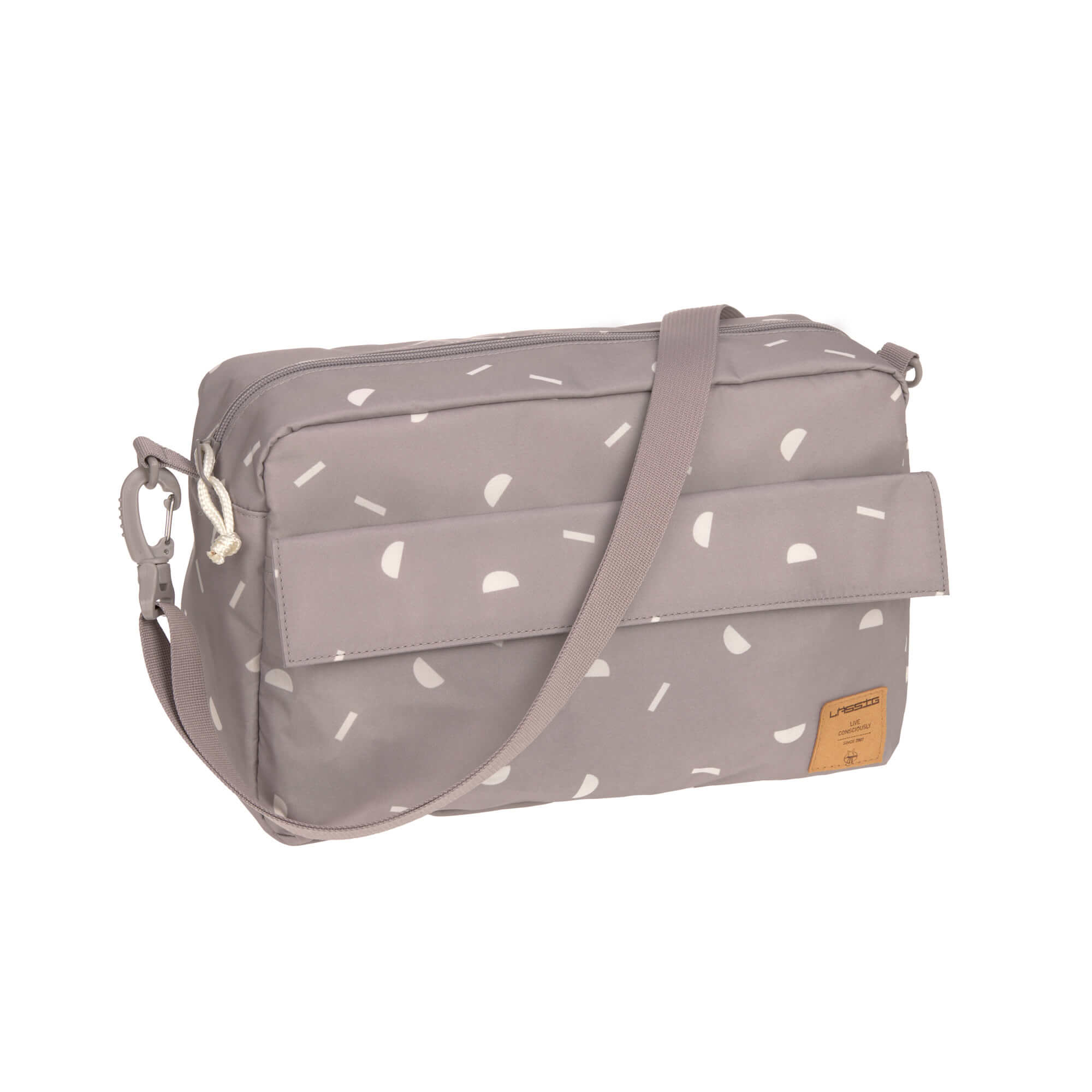Kinderwagentasche - Blocks Taupe, Grau