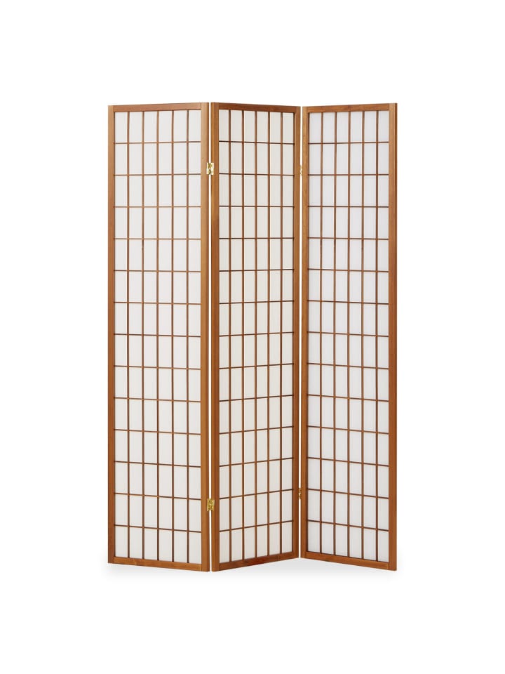 Homestyle4u 3-tlg. Paravent in Braun 132x175 günstig kaufen onesize