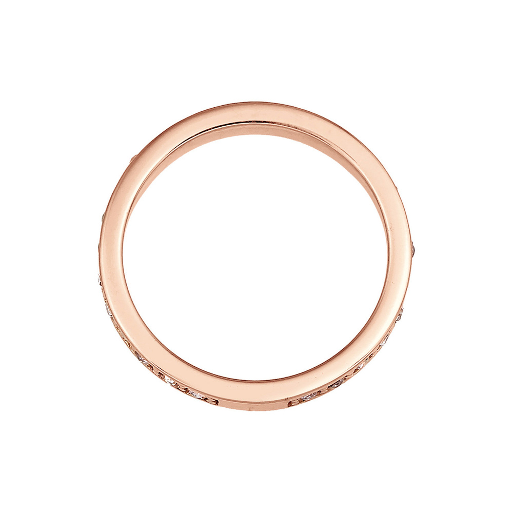 Elli Elli Bague Femmes bande Memoire avec cristaux en argent sterling 925 Bague