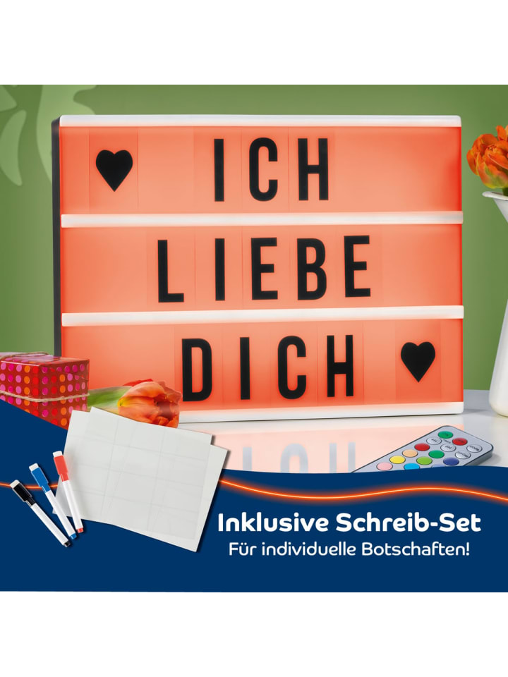 EASYmaxx EASYmaxx LED-Leuchtkasten mit 173 Buchstaben & Symbole inkl. Schreib-Set (3 Stif günstig kaufen onesize