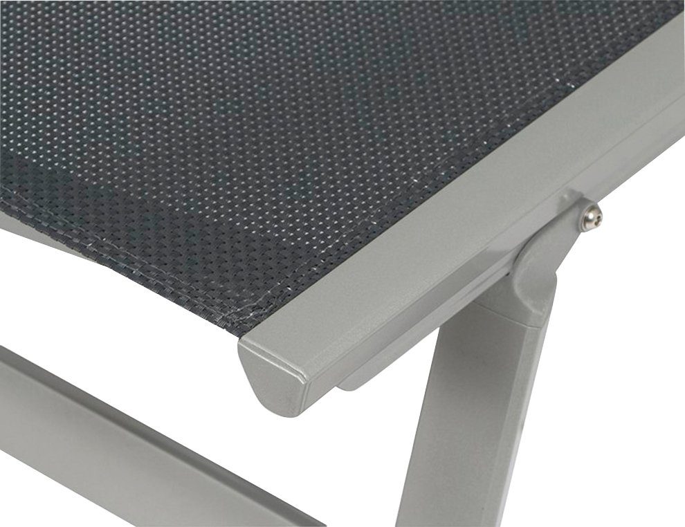 sieger EXKLUSIV Gartenliege Trento, Aluminium/Textil, verstellbar