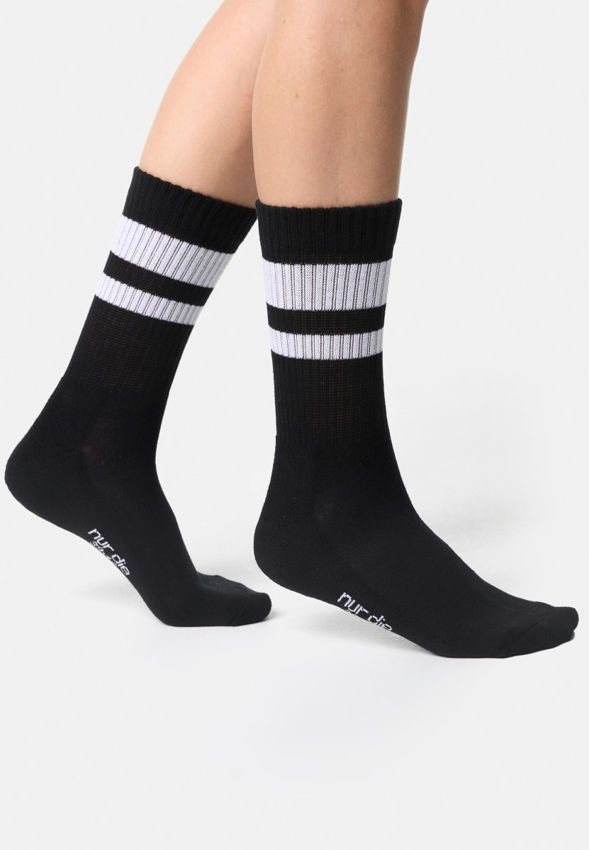 Sportsocken weiß + grau + schwarz Gr. 39-42, 3 St