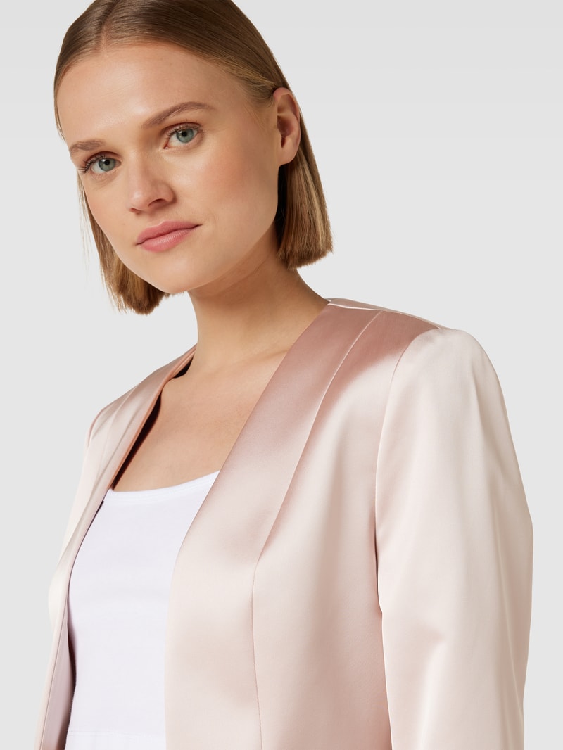 Cocktailjacke mit Effektgarn in altrosa meliert
