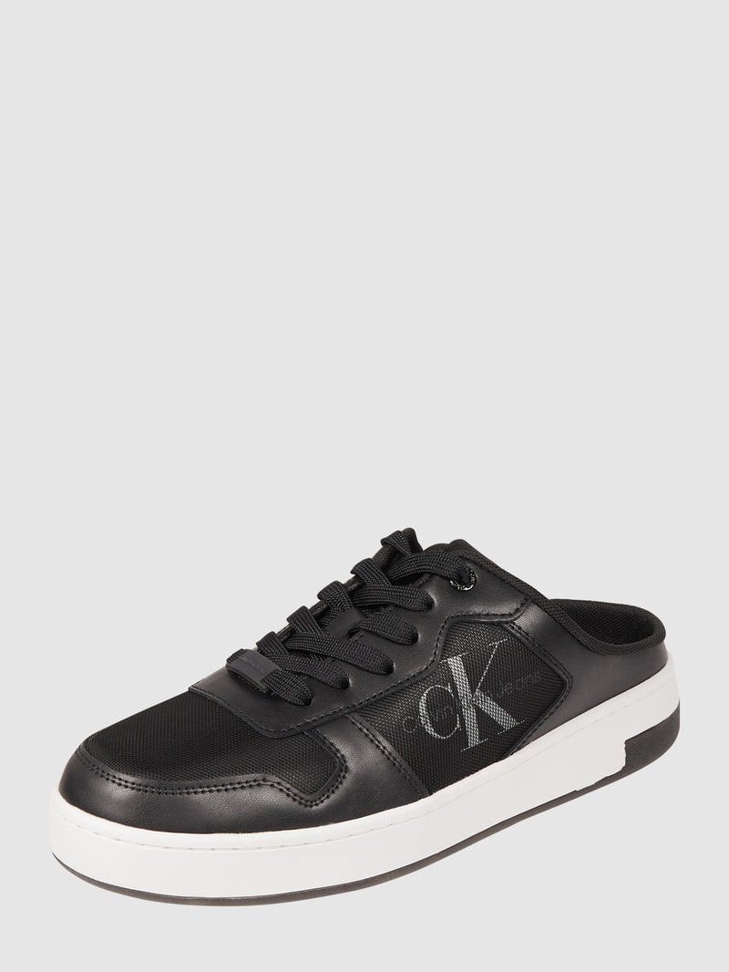 Pantolette aus Leder  in black