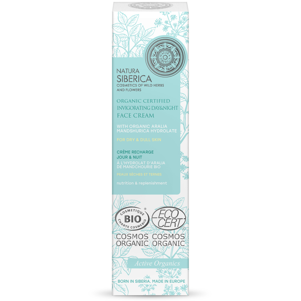 Natura Sibérica Crème Recharge Jour & Nuit Peau Sèche et Terne Soin Visage Quotidien