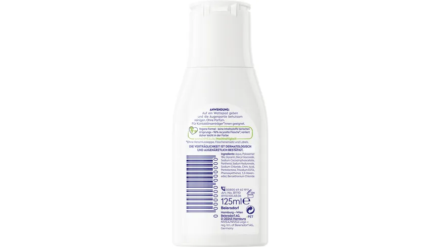 NIVEA Augen Make-Up Entferner Balsam 125 ml