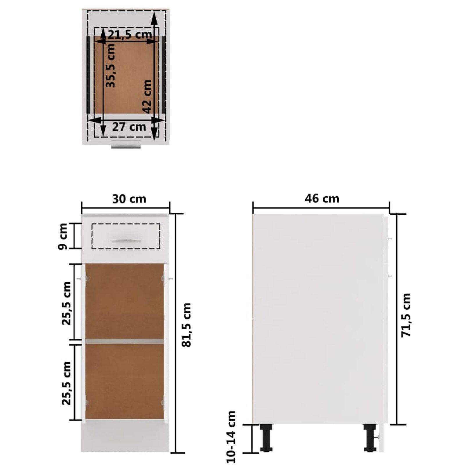 vidaXL Mehrzweckschrank