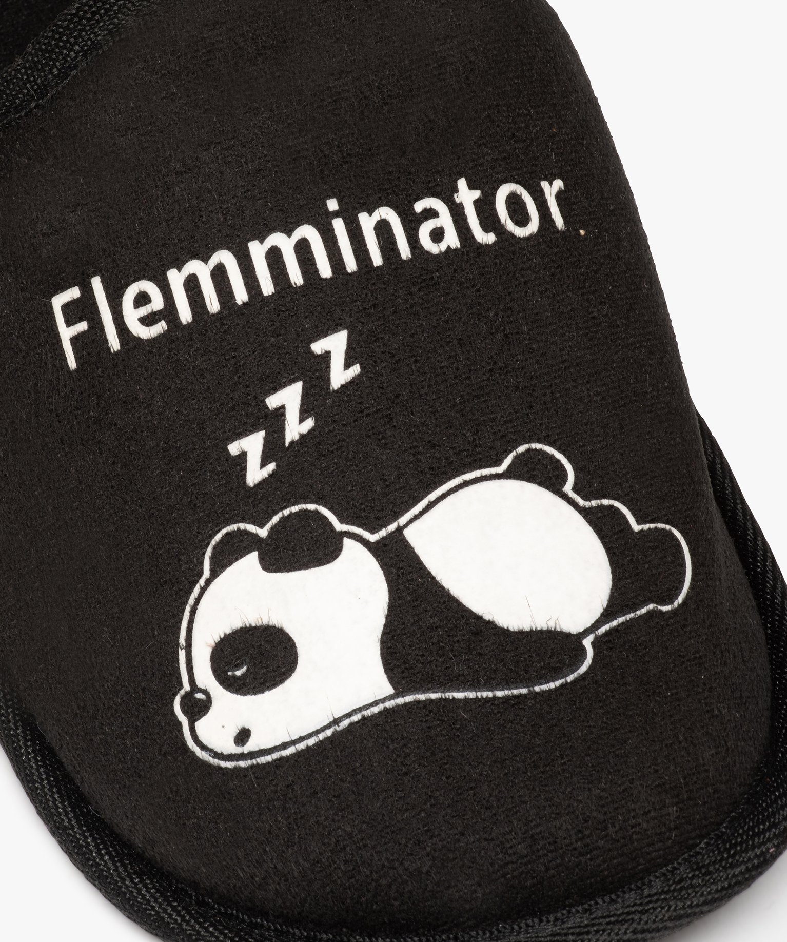 Chaussons homme mules imprimées Flemminator noir | GEMO