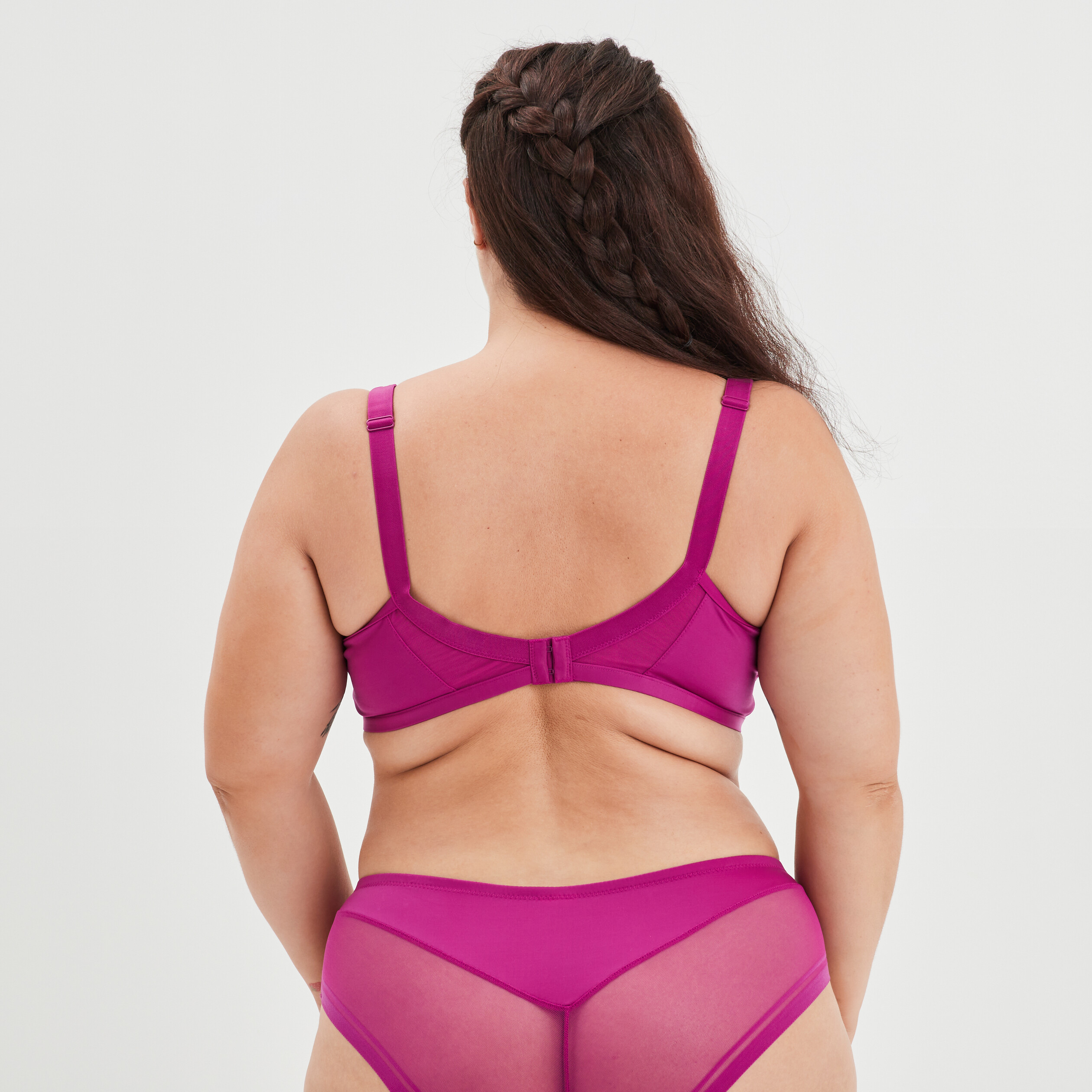 Soutien-gorge corbeille microfibre Izold violet femme grande taille | La Halle