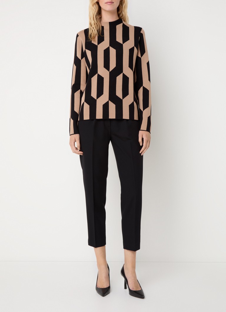 Top a maglia fine con stampa grafica di Gerry Weber