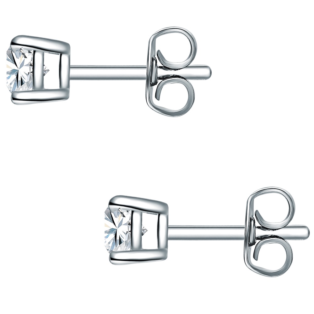 Trilani Puces d'oreille en diamant Argent sterling Lab Grown Diamond en Argent Boucles d'oreilles