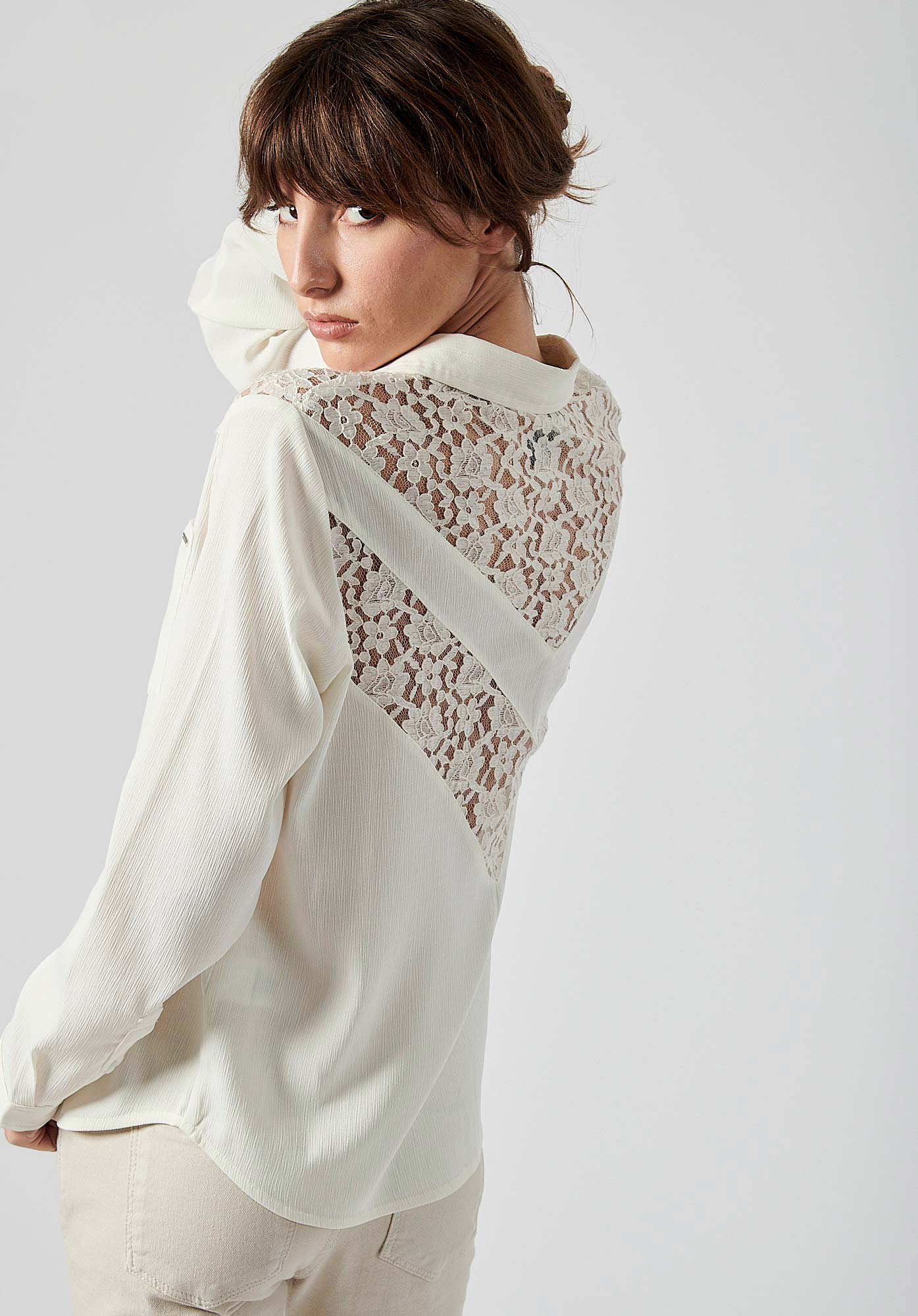 CHERI  Chemise écrue femme