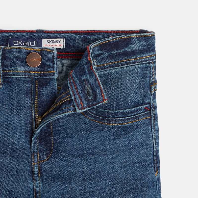 Jean bleu skinny ultra-résistant garçon
