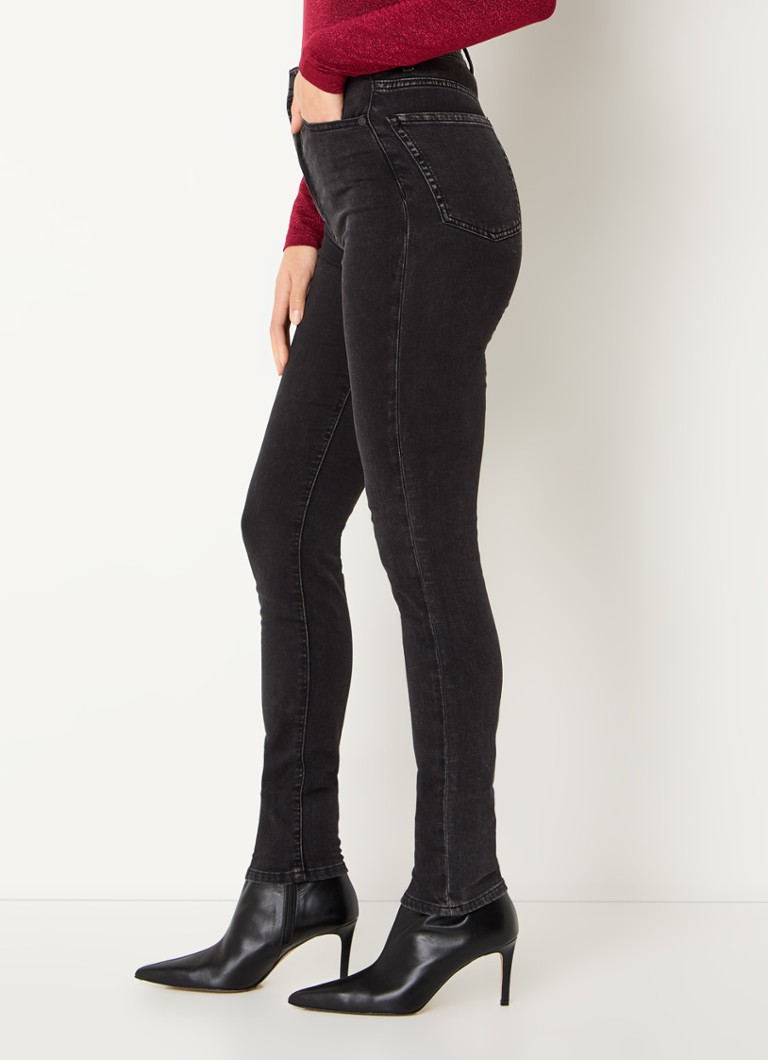 Blugi skinny HUGO BOSS Girali cu talie înaltă, spălați