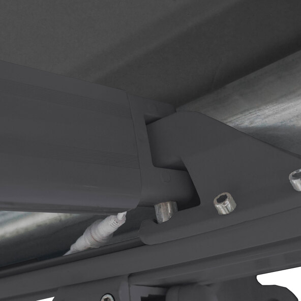 LED-Vollkassettenmarkise ELOS V2 inkl. Windsensor anthrazit, 350 x 250 cm