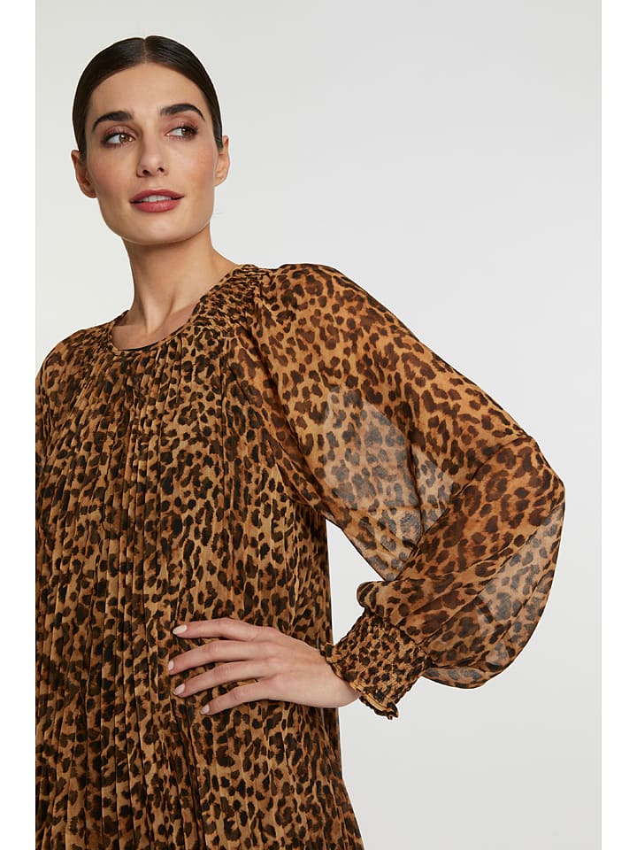 Rich & Royal Kleid in Braun/ Schwarz günstig kaufen