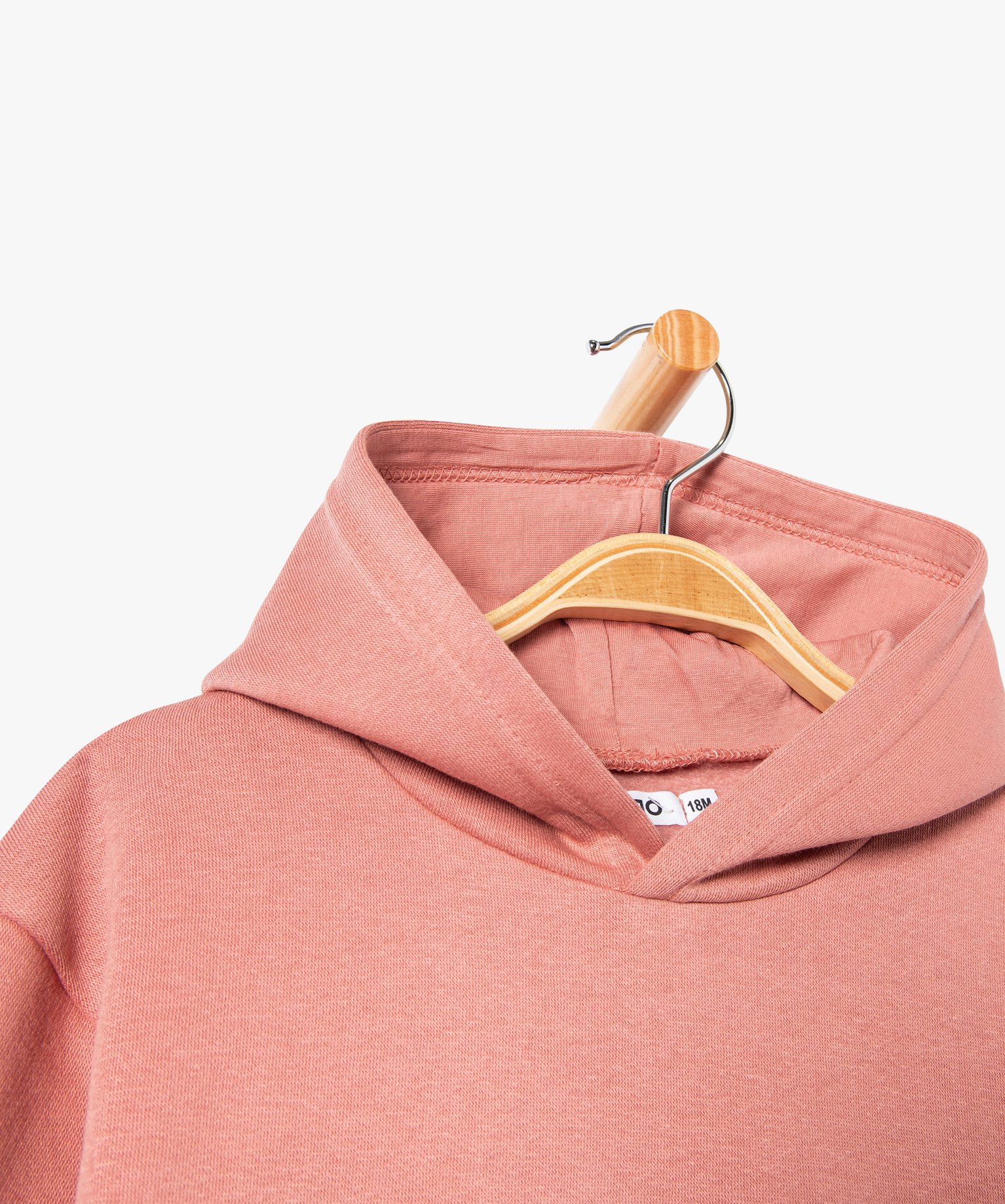 Sweat à capuche en molleton doux bébé Garçon rose | GEMO