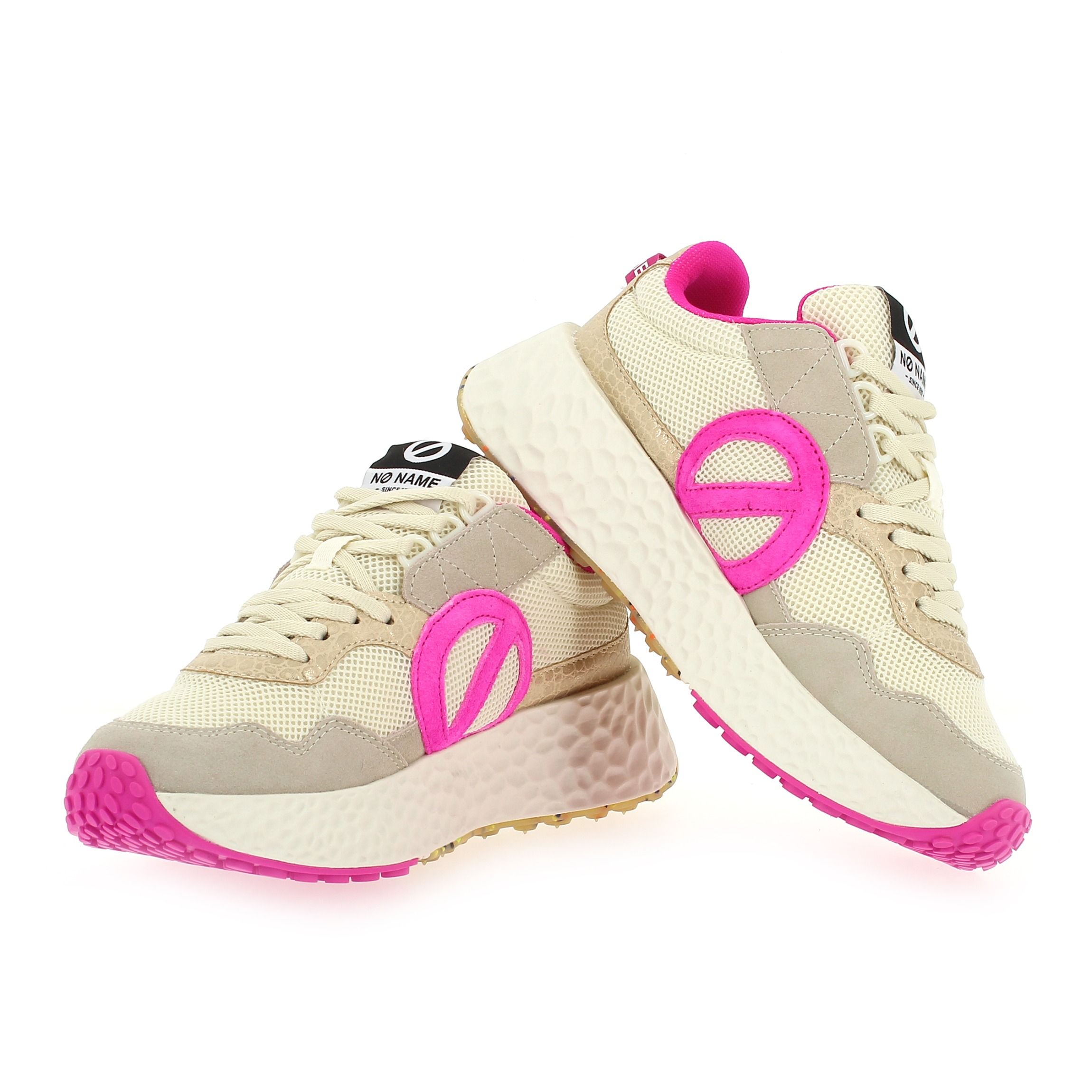 No Name  CARTER JOGGER - Crème Fuchsia
