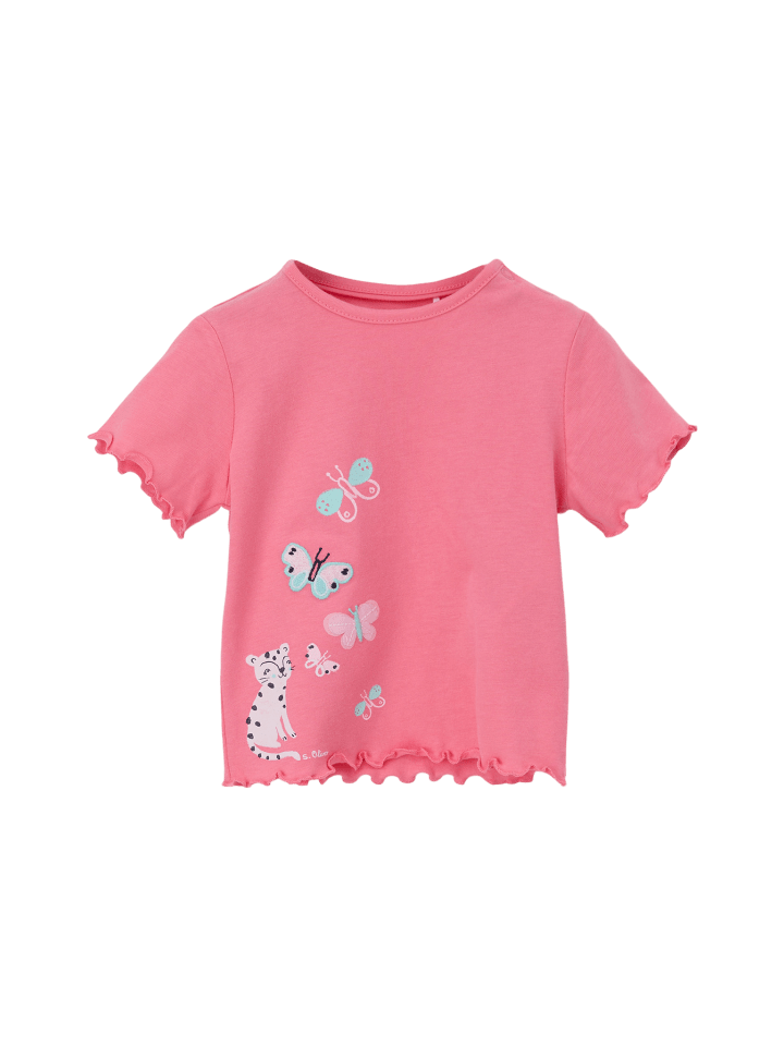 s.Oliver T-Shirt kurzarm in Pink günstig kaufen