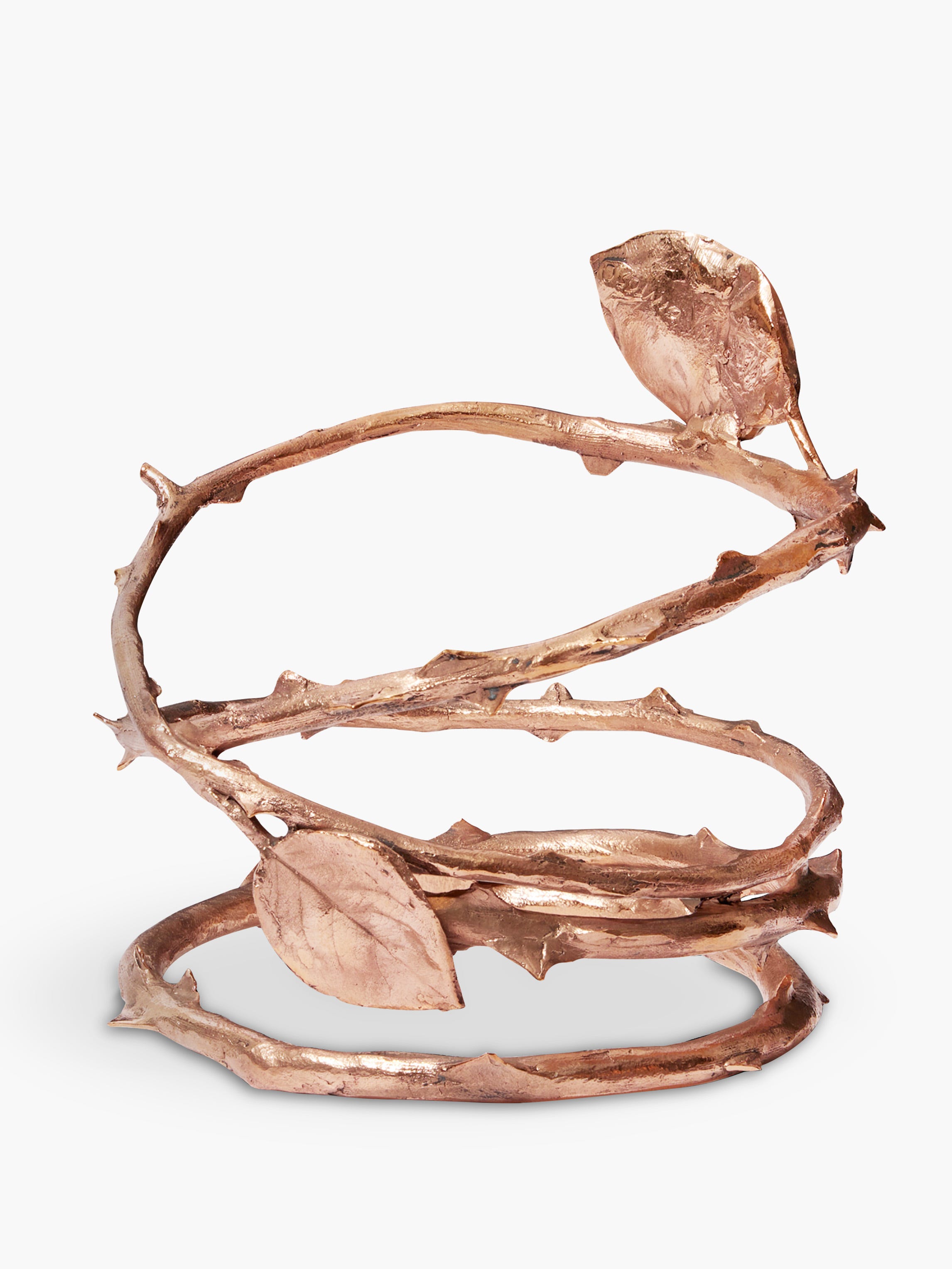 Ornement bois de rose bronze - Pour bougie très grand modèle