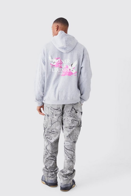 Oversize Hoodie mit Print