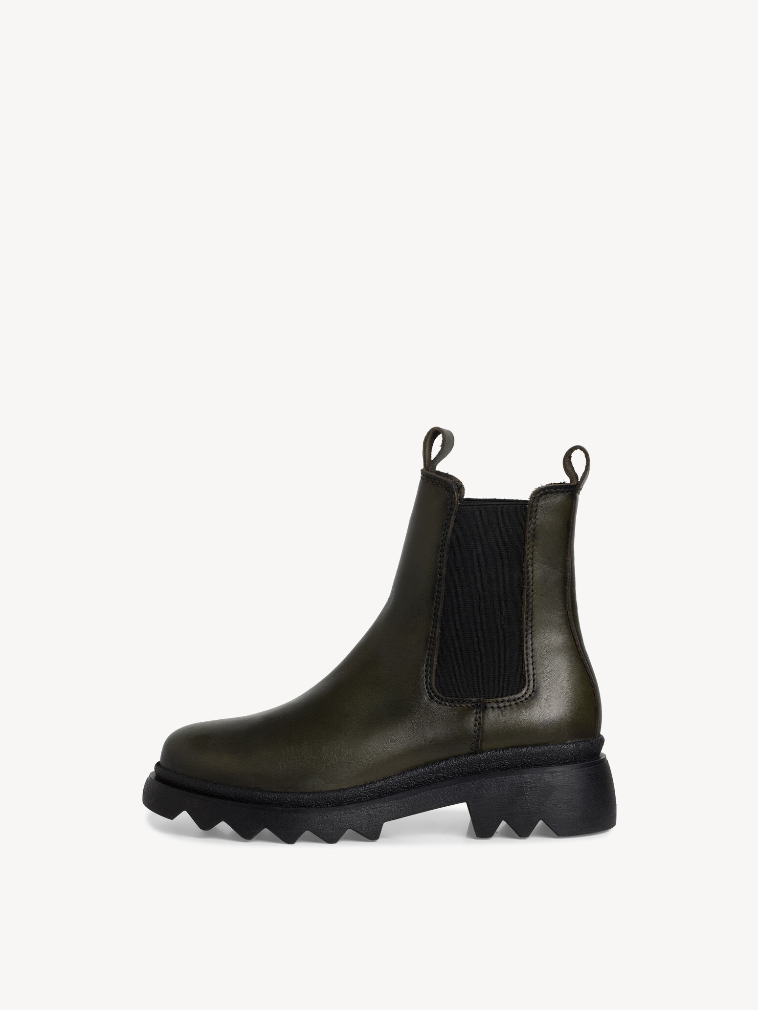 Bottine Chelsea en cuir - vert