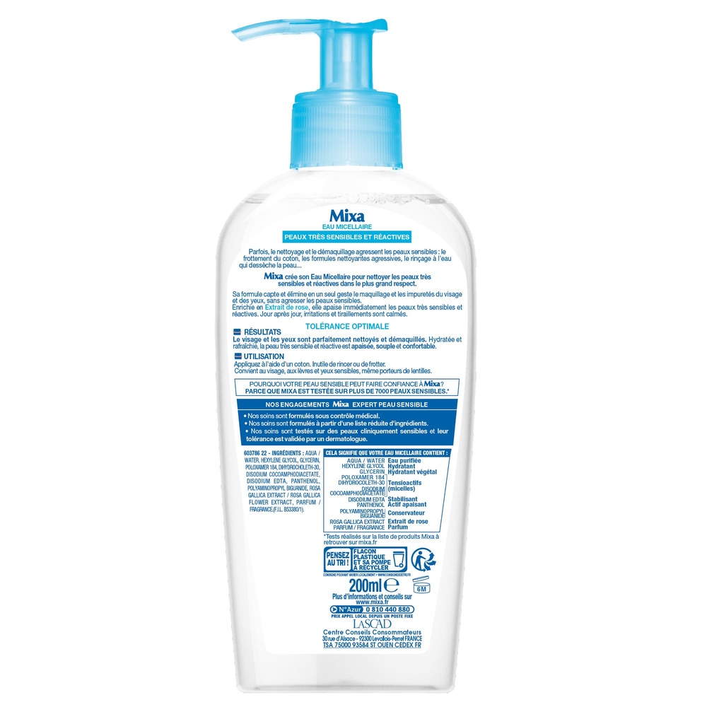 mixa Expert Peau Sensible Eau Micellaire Apaisante
