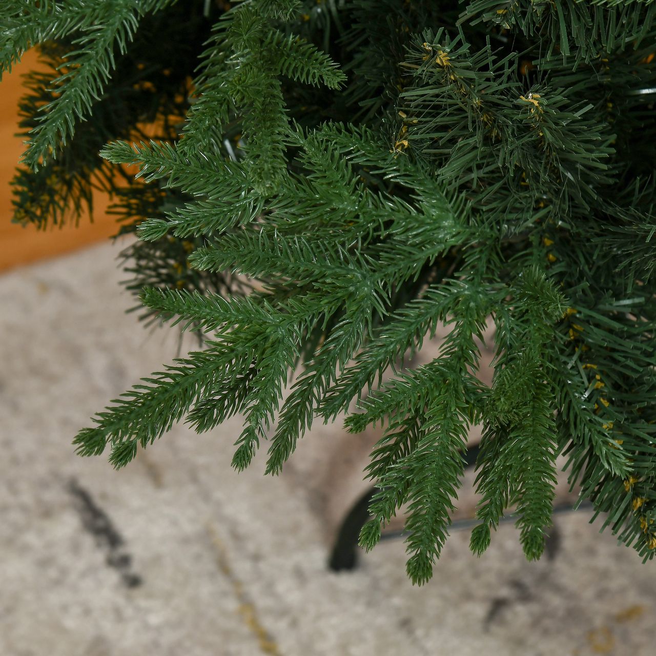 HOMCOM 180 cm Weihnachtsbaum Künstlich Naturgetreu Dichte Zweige Kunsttanne Tannenbaum mit 4030 Astspitzen realistisches Aussehen für Weihnachtsfest Grün
