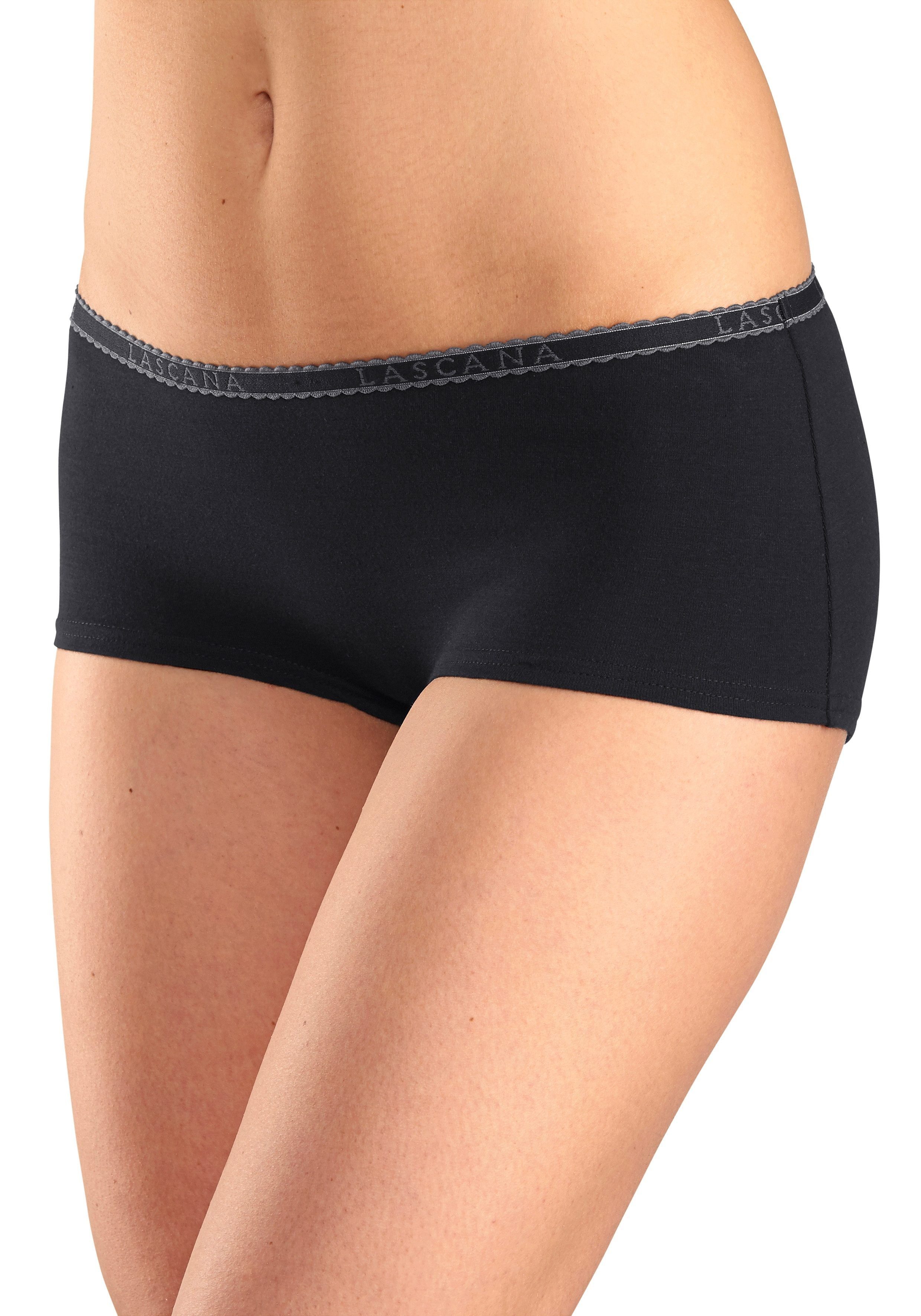 LASCANA Panty (Packung, 4-St) aus elastischer Baumwoll-Qualität