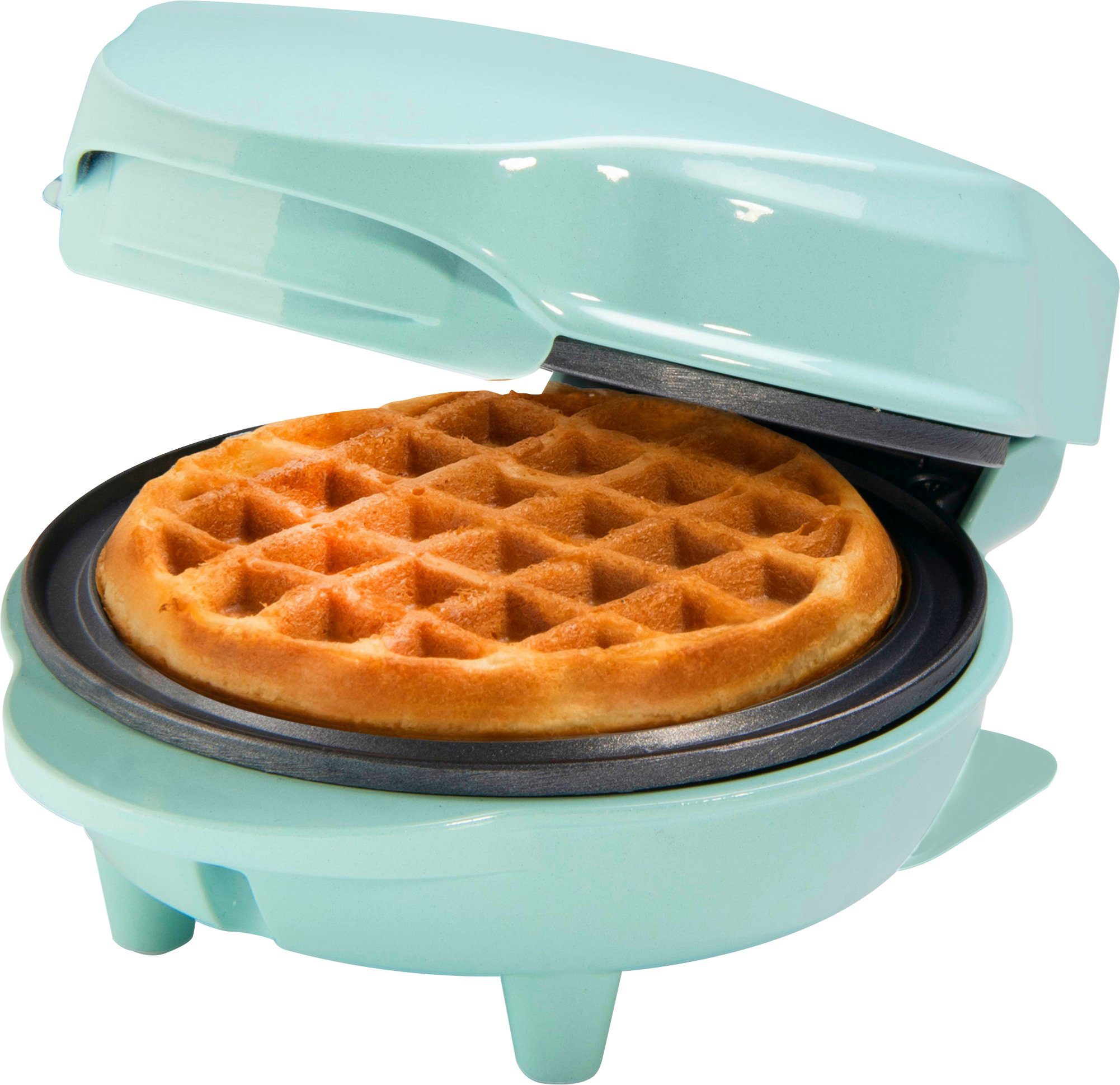 bestron Waffeleisen AMW500M Mini, 550 W, für klassische Waffeln, kleiner Waffelmaker mit Antihaftbeschichtung