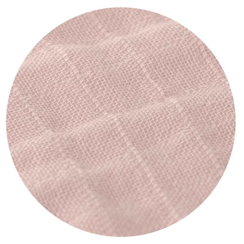 Cape de bain en mousseline rose poudré Lässig