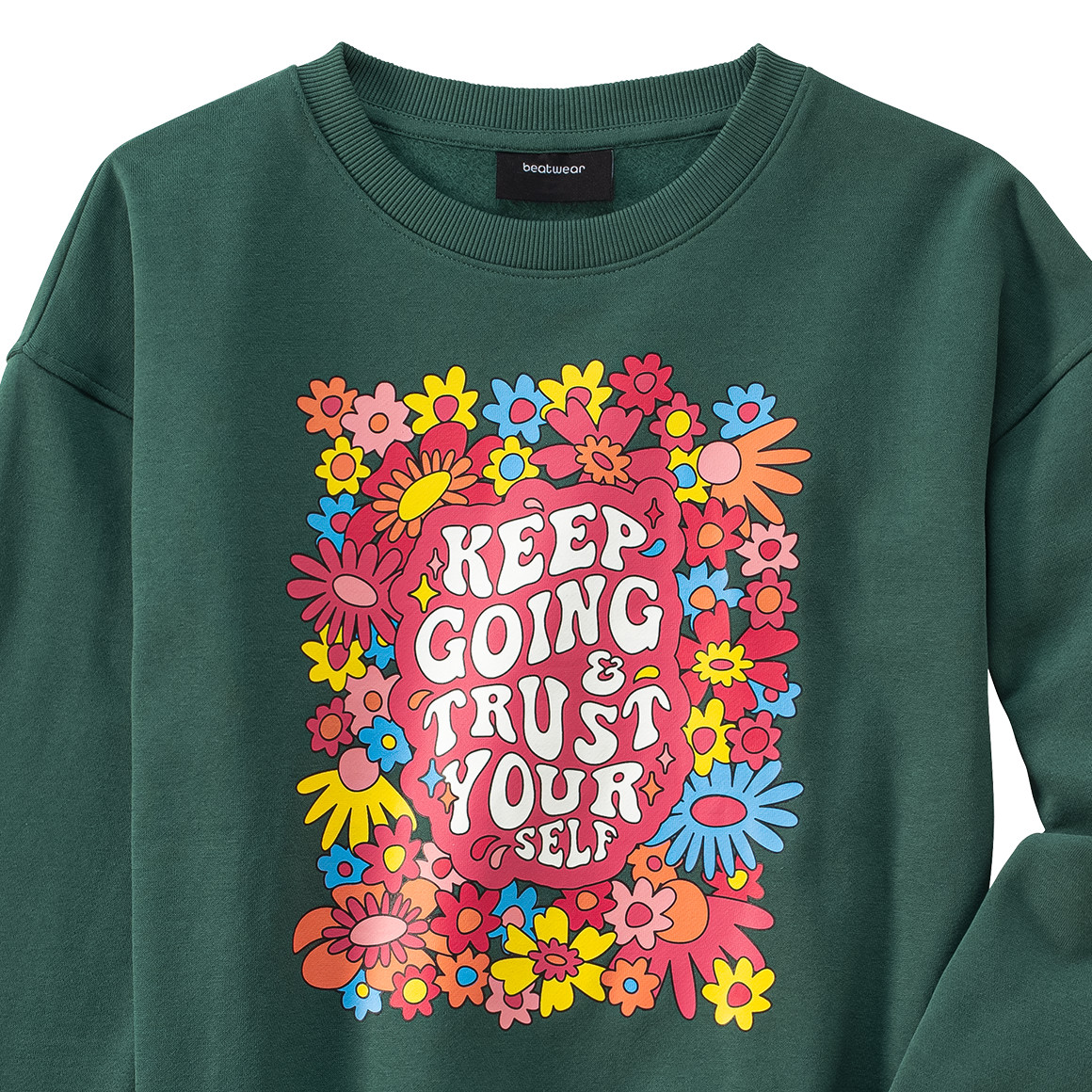Mädchen Sweatshirt mit buntem Print