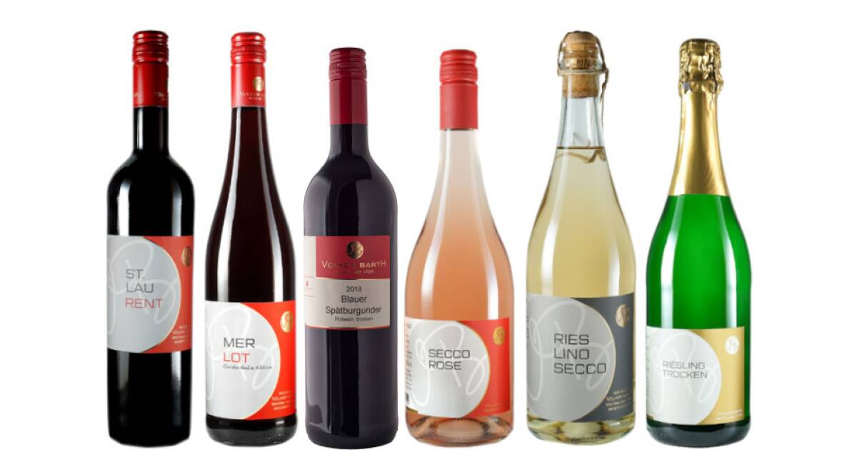 6er Weihnachtsprobierpaket trockener Rotwein, Sekt und Secco von Weingut Volker Barth günstig bei wein.de kaufen