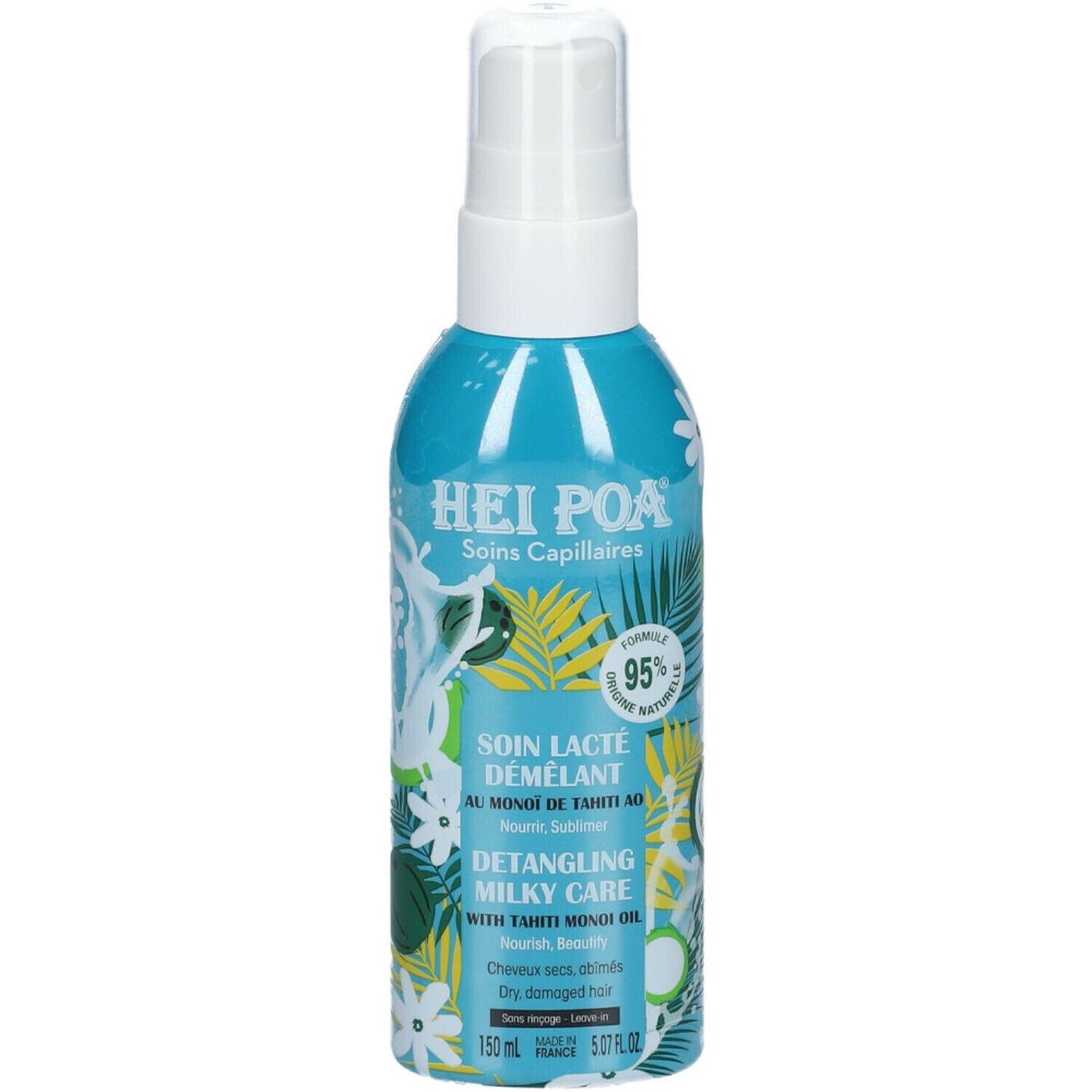 Hei Poa Soin Lacté Démêlant Nourrissant Au Monoi de Tahiti 150 ml