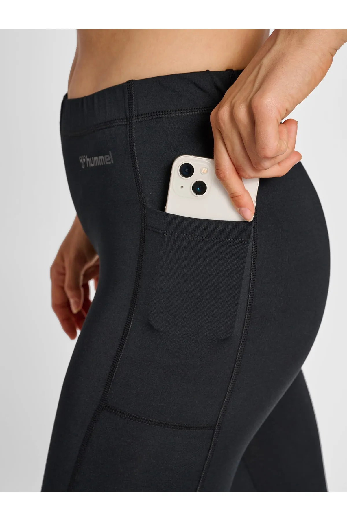 hummel  Sport-Leggings - Schwarz - Mittlerer Bund