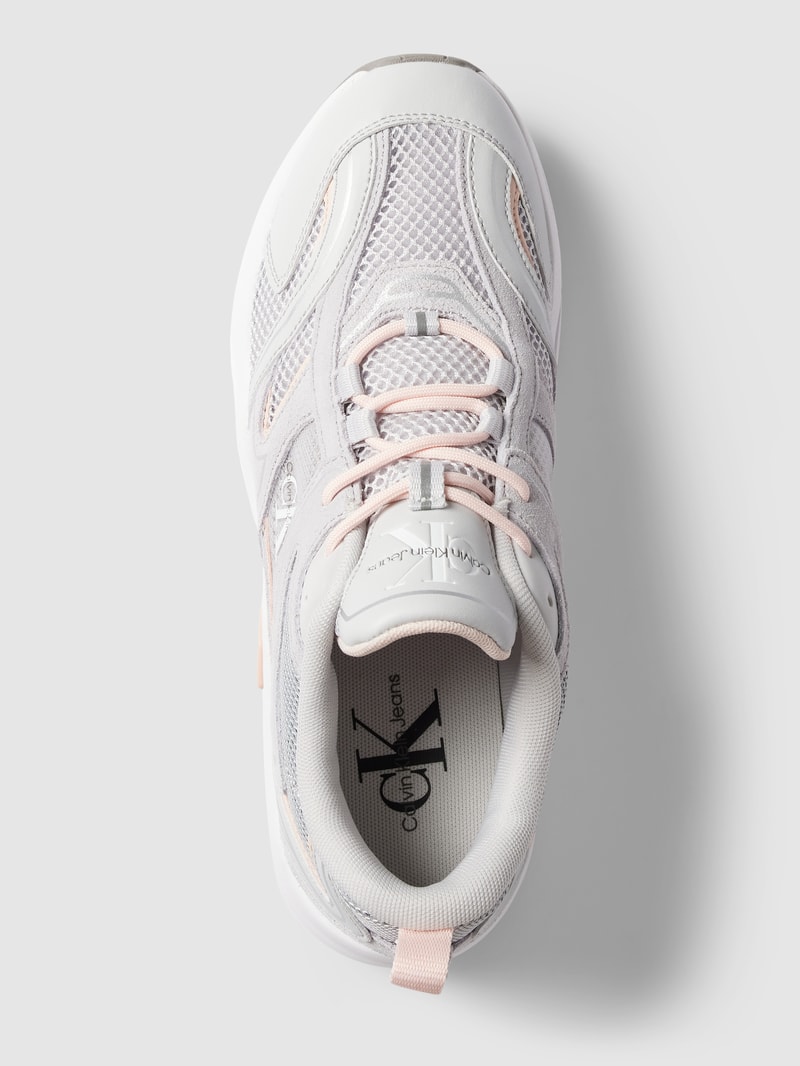 Sneaker mit Label-Detail Modell 'RETRO TENNIS' in beige