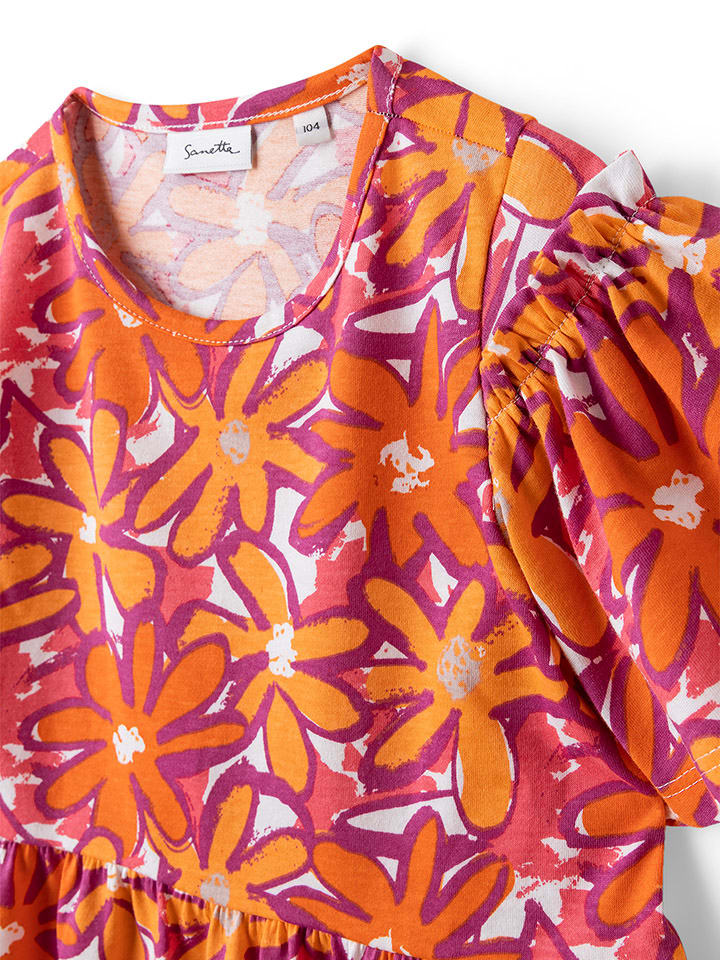 Sanetta Kidswear Kleid in Orange/ Lila günstig kaufen