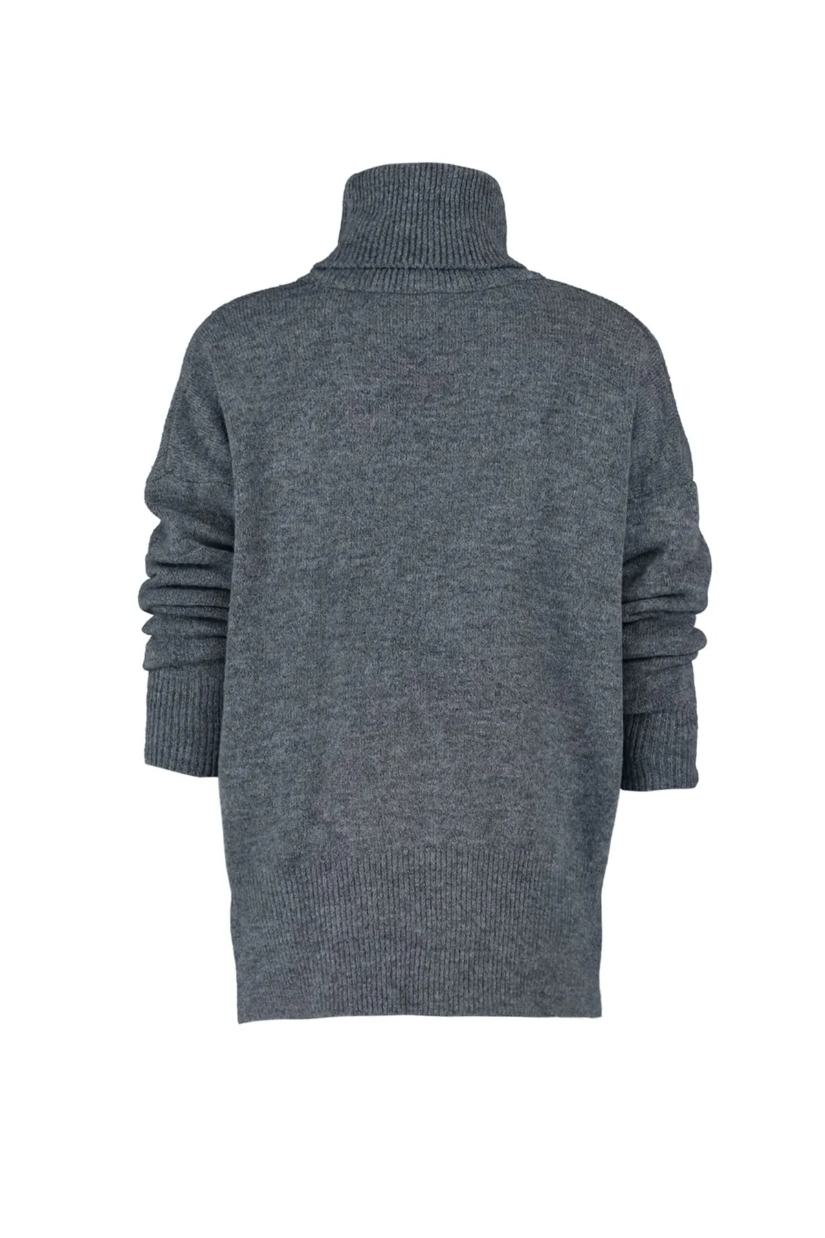 Trendyol Collection  Anthrazitfarbener Rollkragenpullover mit weicher Struktur TWOAW20XS0026
