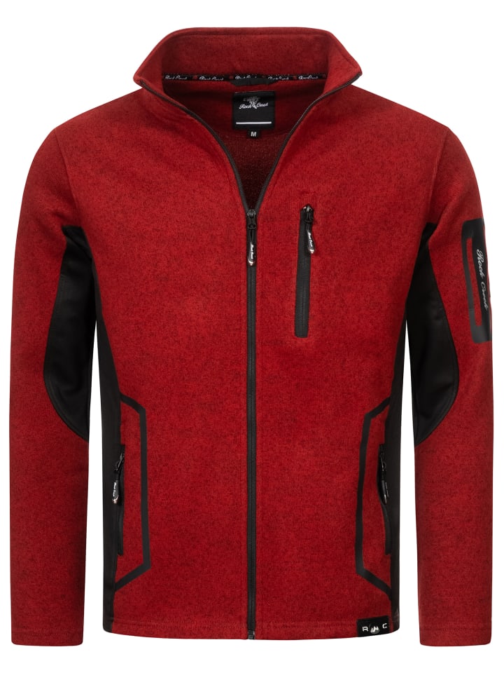 Rock Creek Fleecejacke in Rot günstig kaufen