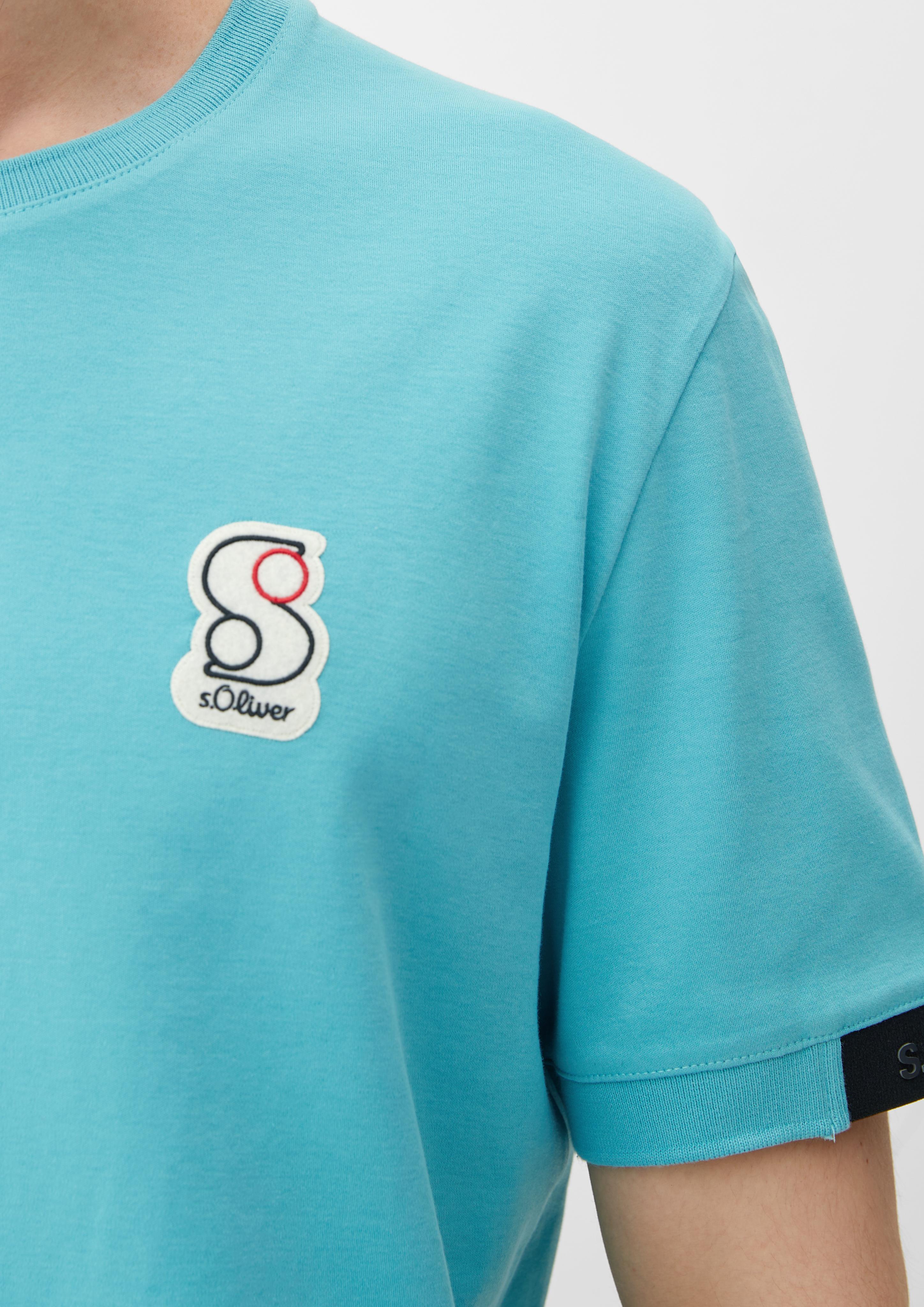 T-Shirt mit Labelpatch  2129841-6120