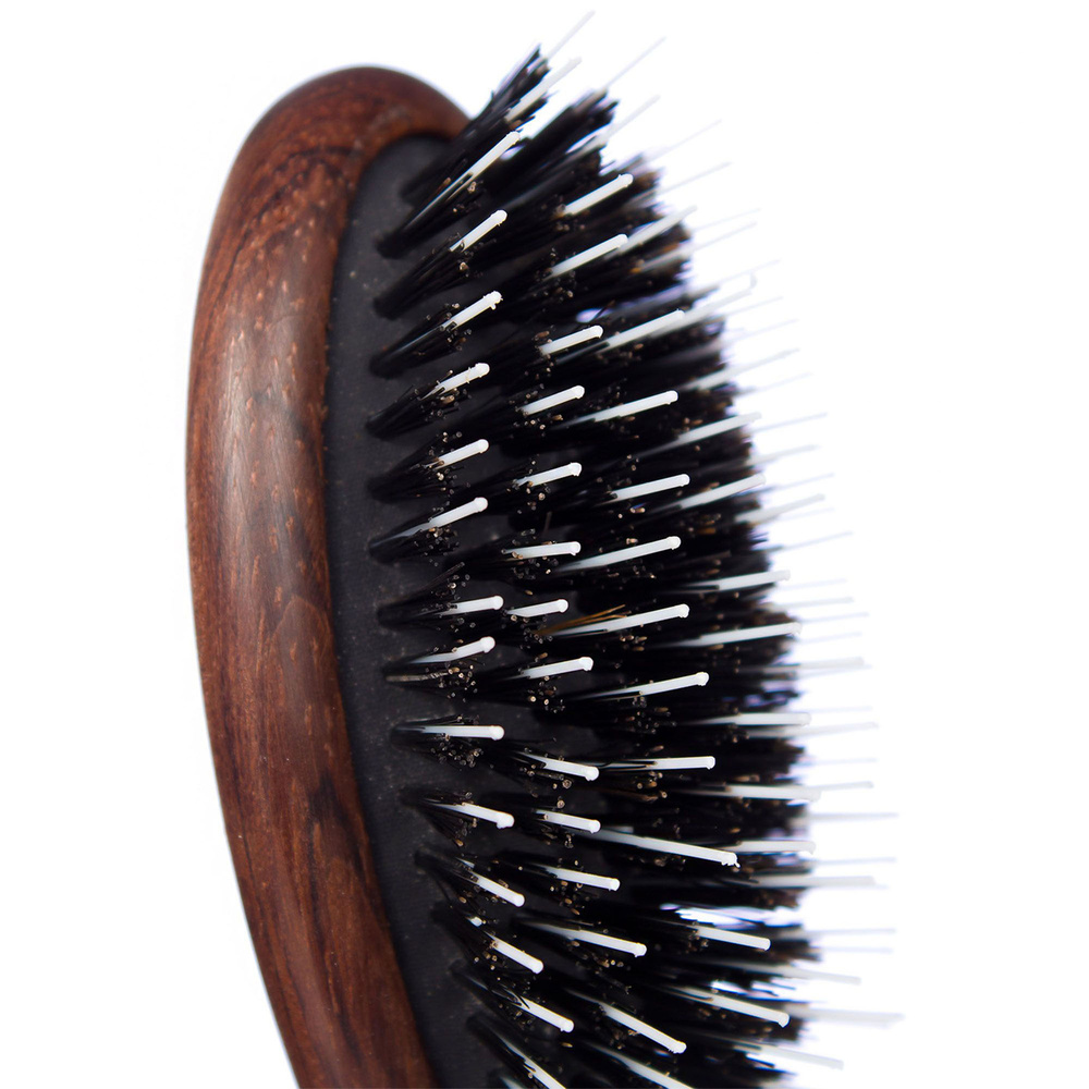 plisson 1808 Brosse à cheveux pneumatique grand modèle - Bois, Sanglier et Picots Nylon Brosse à Cheveux