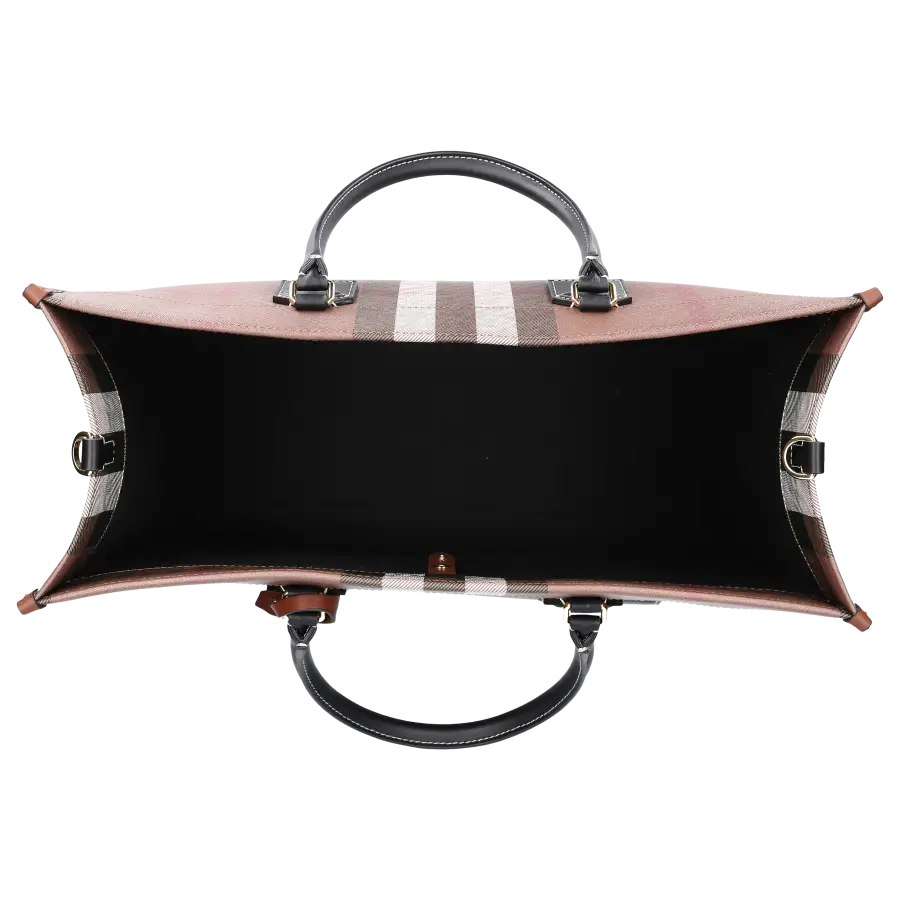 Burberry - Shopper FREYA TOTE Canvas - braun