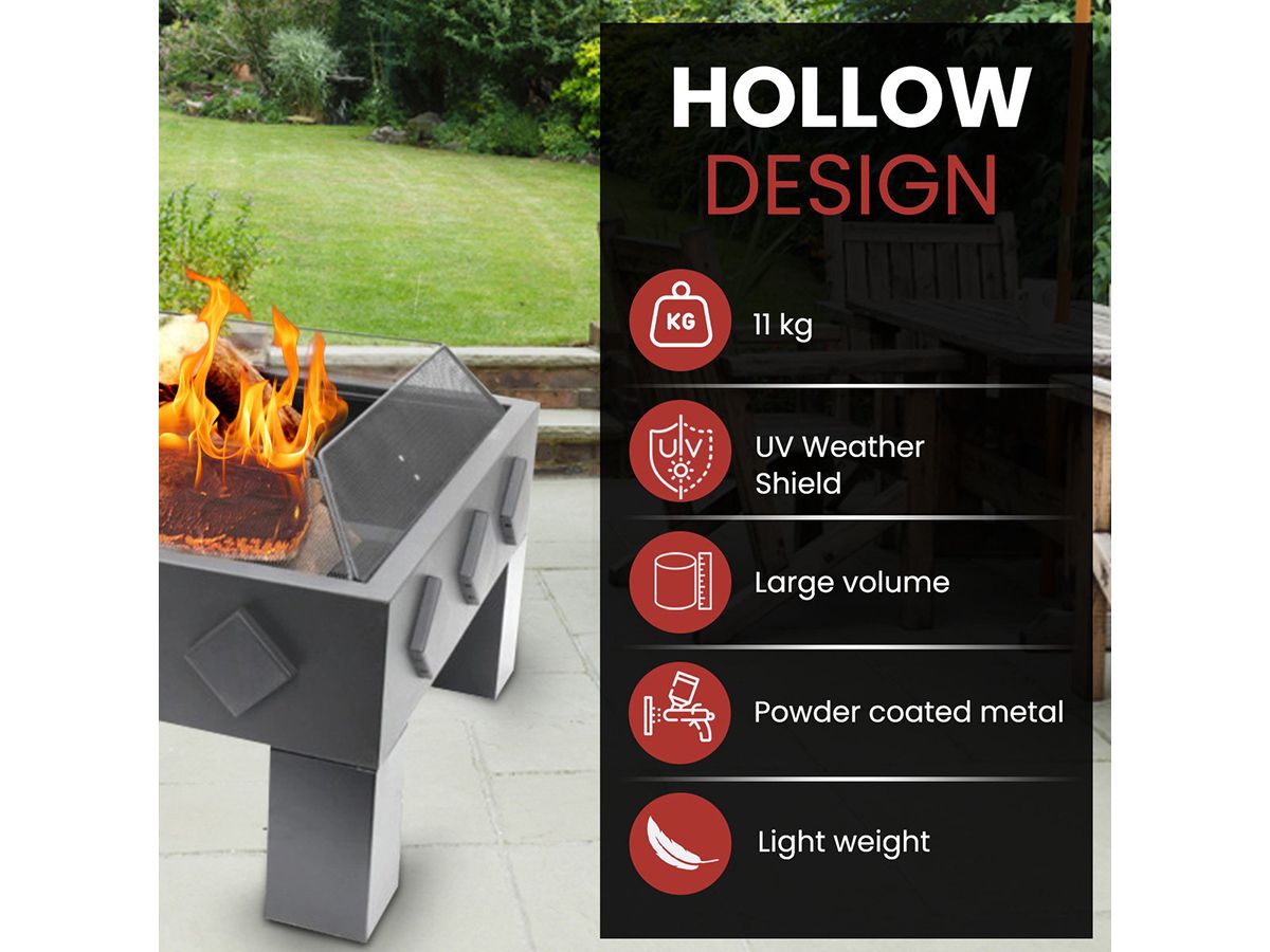 HEAT Outdoor Living Kvadrat Feuerschale