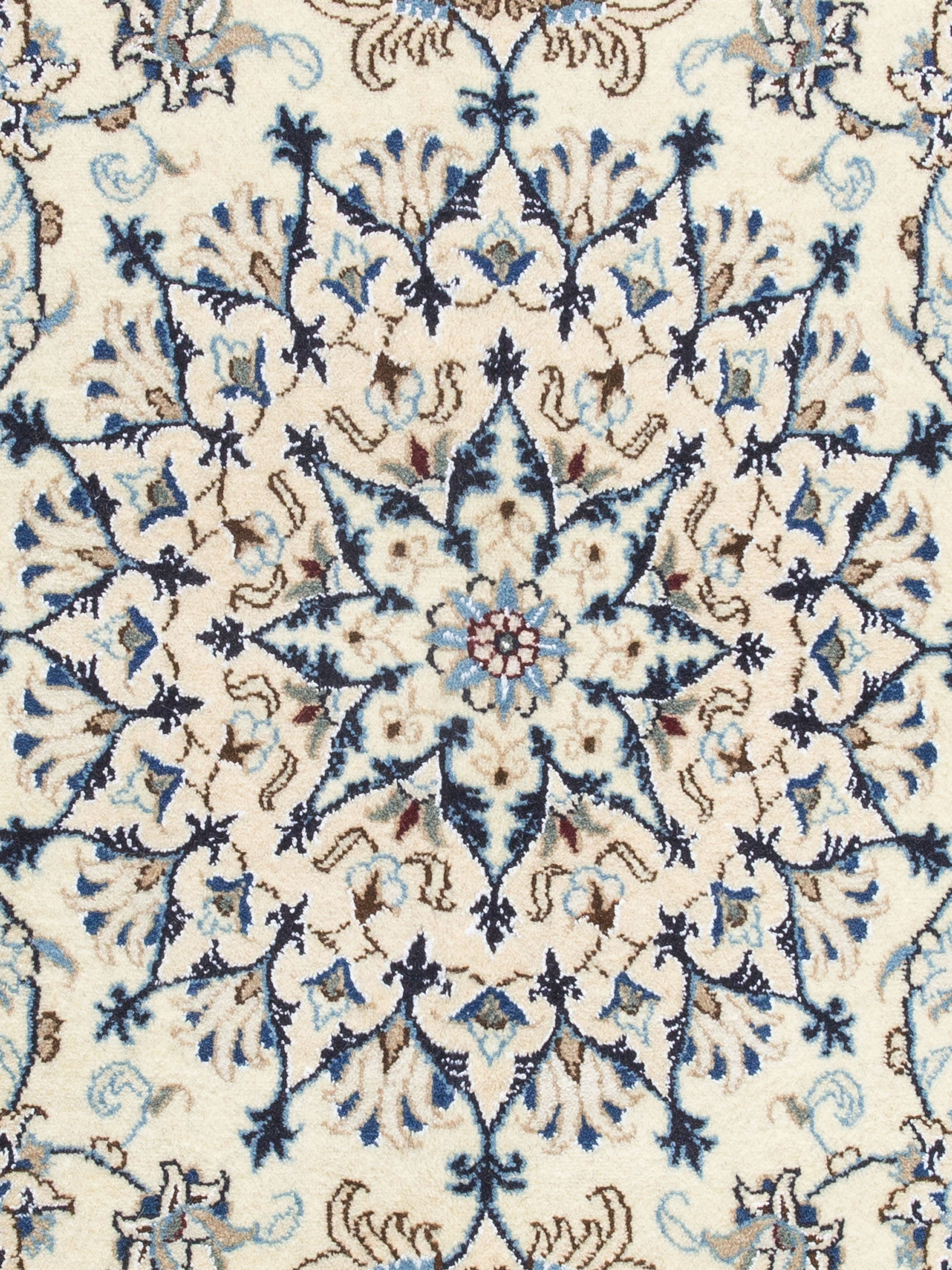 Kaschmar Nain 12 Lah ca. 197 x 205 cm, Unikat / Einzelstück