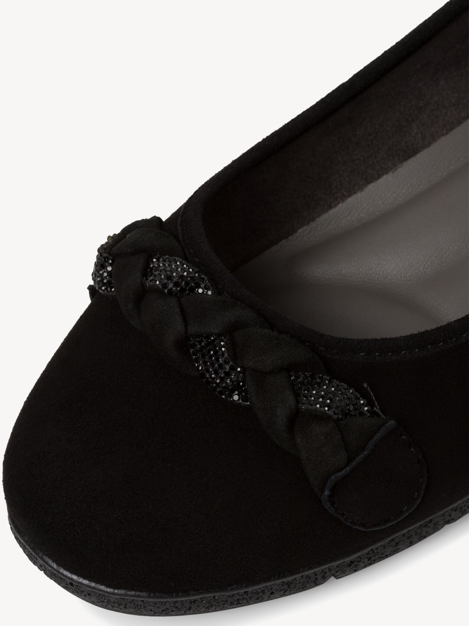 Ballerine en cuir - noir
