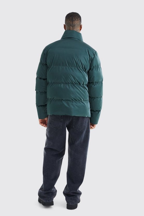 Sanft glänzende Oversize Nylon-Steppjacke